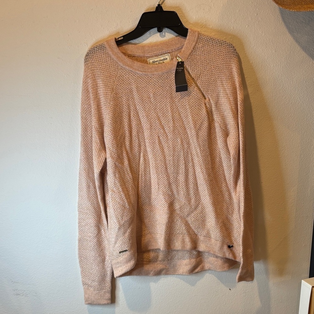 Abercrombie & Fitch Pink Crew Neck Sweater